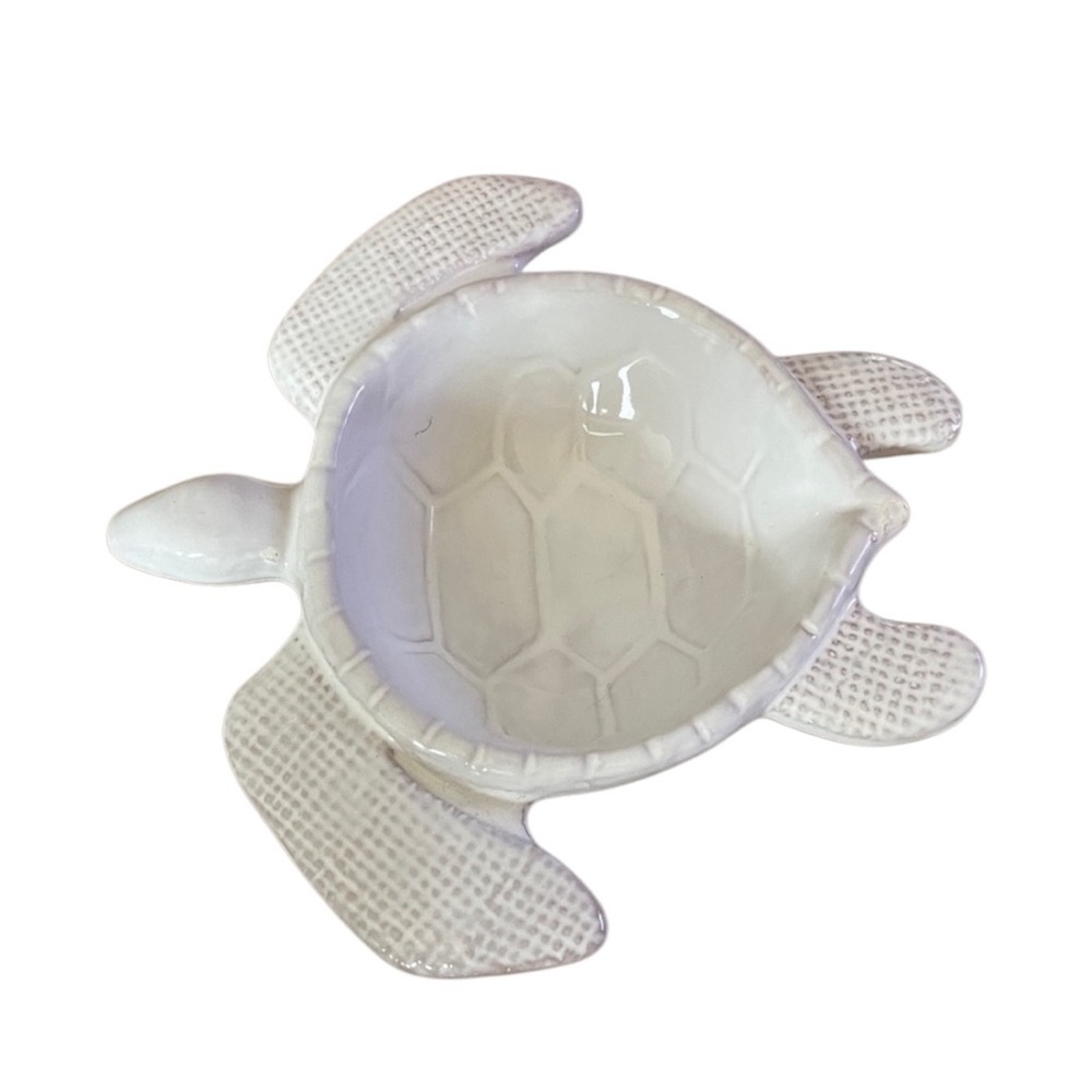 White Mud Pie Sea Turtle Candy / Dip Dish